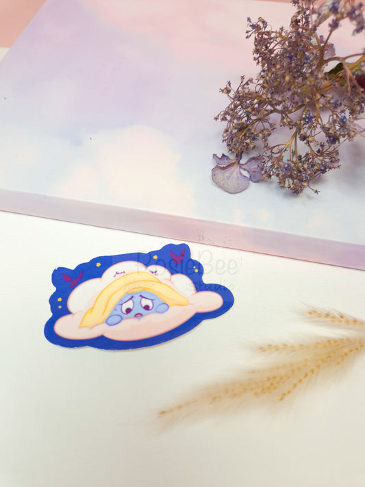 Moji Friend Angst – Cute Kawaii Vinyl Sticker (Keep on Dreaming)