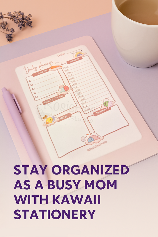 Stay Organized as a Busy Mom with Kawaii Stationery | RosieBee