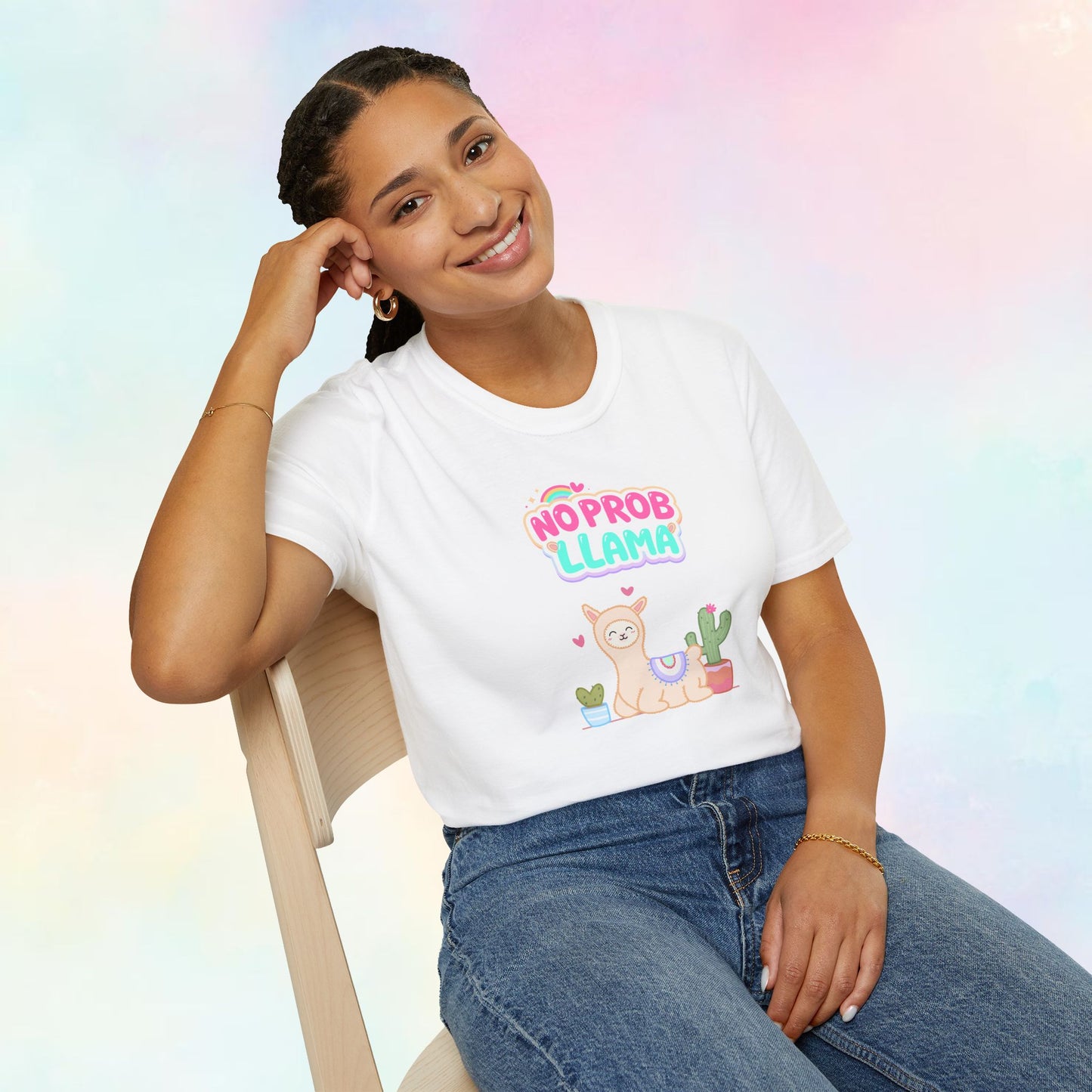 No Probllama – Lama T-shirt
