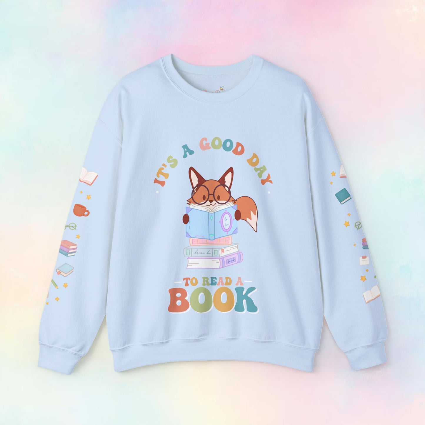 🦊💗 Reading Fox Sweater – “It’s a Good Day to Read a Book”