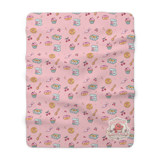 Sweetheart Baker Club Deken – Moji Friends Liefde | Cosy Café Fleece Deken