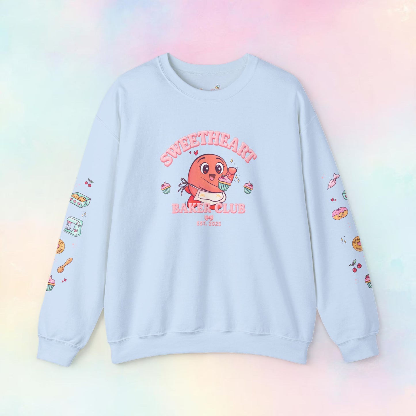 Sweetheart Baker Club Trui – Moji Friend Liefde | Cosy Café Kawaii