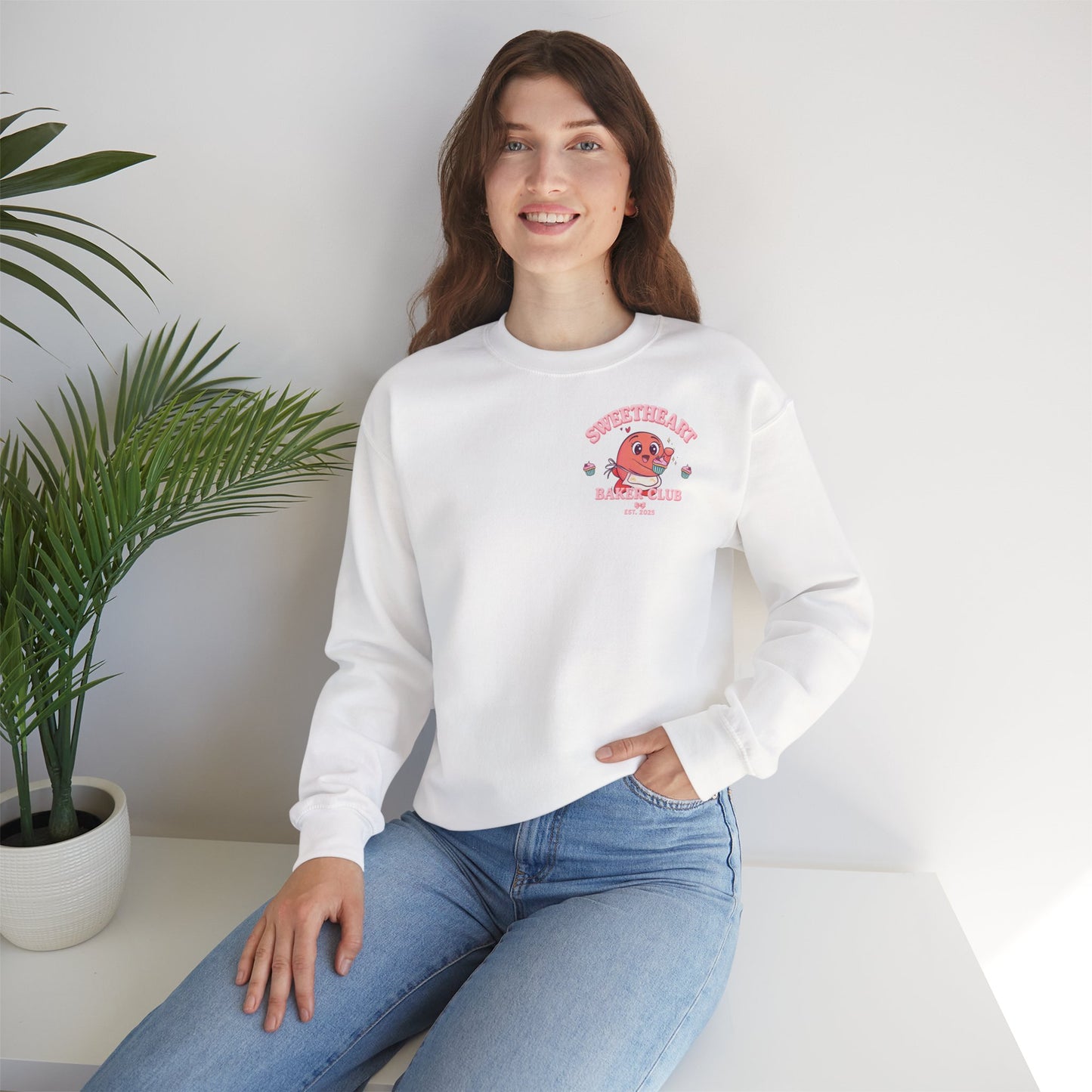 Sweetheart Baker Club Sweater – kawaii bakery borstprint