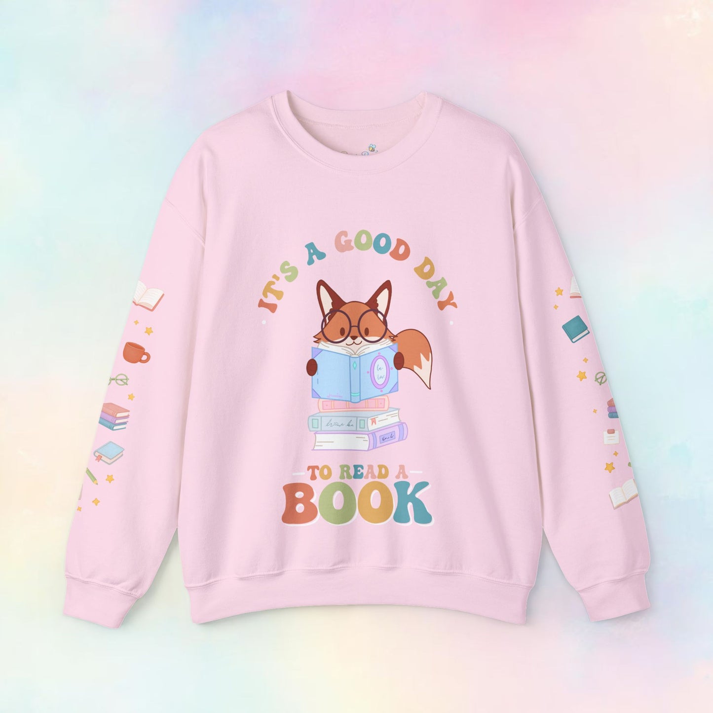 🦊💗 Reading Fox Sweater – “It’s a Good Day to Read a Book”