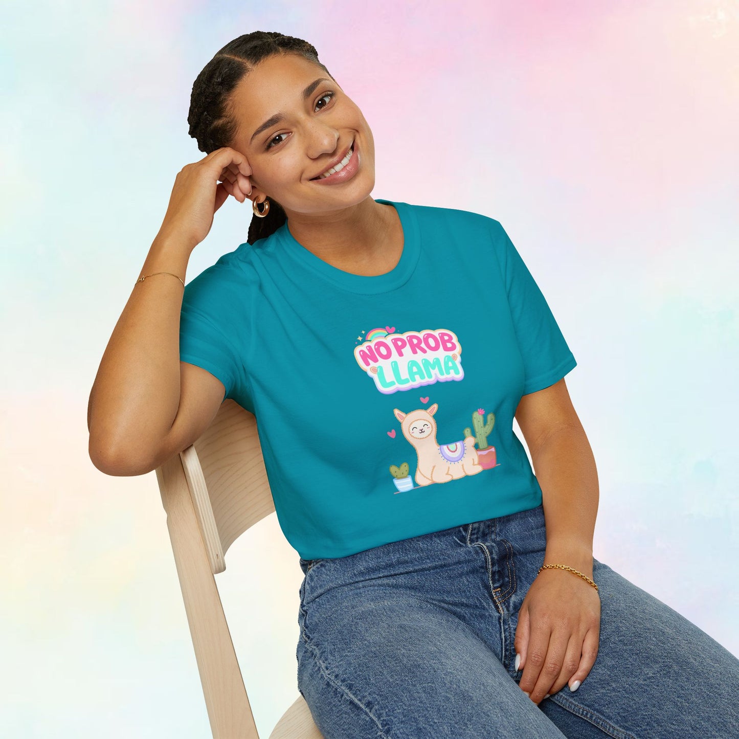 No Probllama – Lama T-shirt