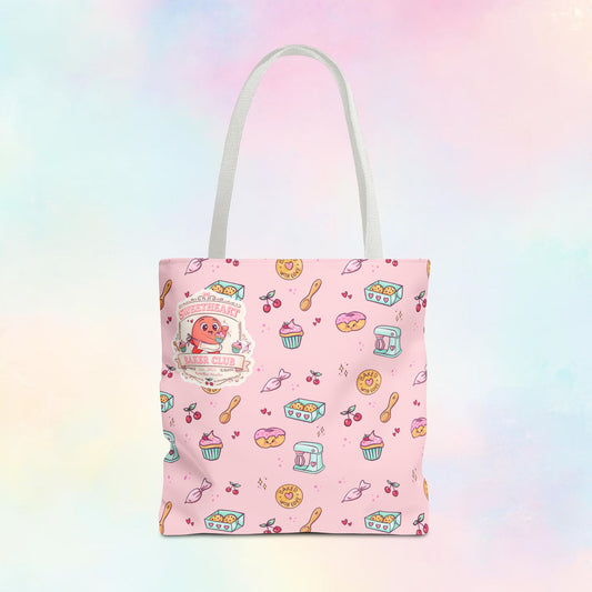 Sweetheart Baker Club – Cosy Café Pattern Tote Bag | Moji Friends