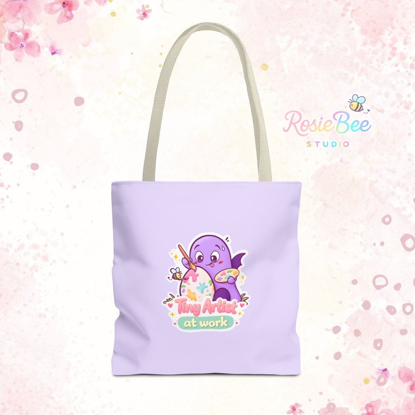 Moji Friend Angst Tote Bag – Tiny Artist at Work