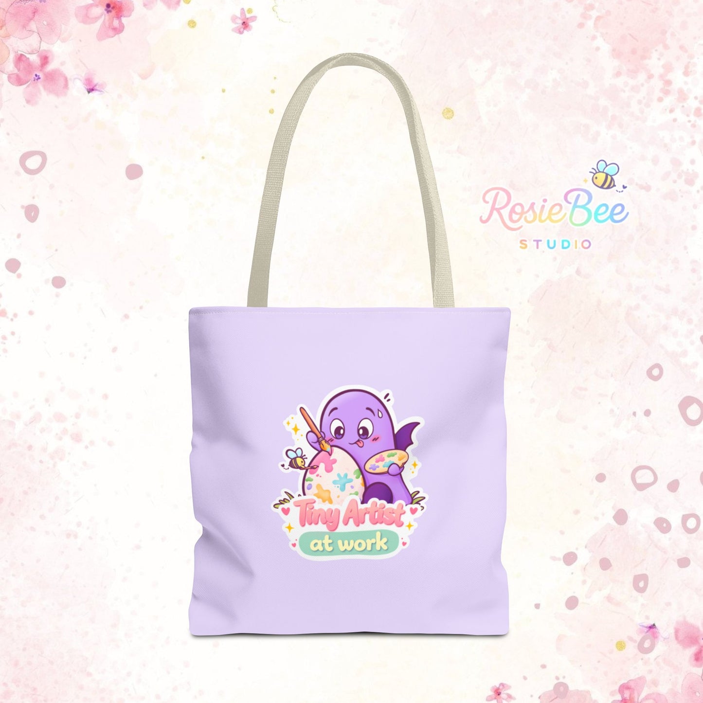 Moji Friend Angst Tote Bag – Tiny Artist at Work