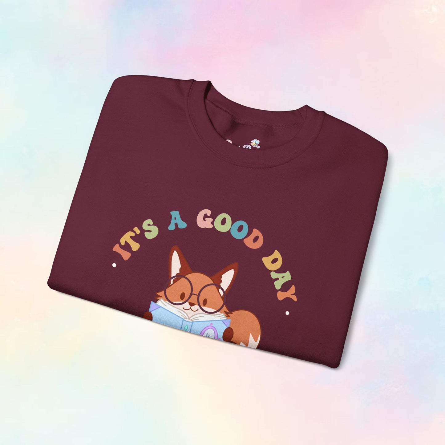 🦊💗 Reading Fox Sweater – “It’s a Good Day to Read a Book”
