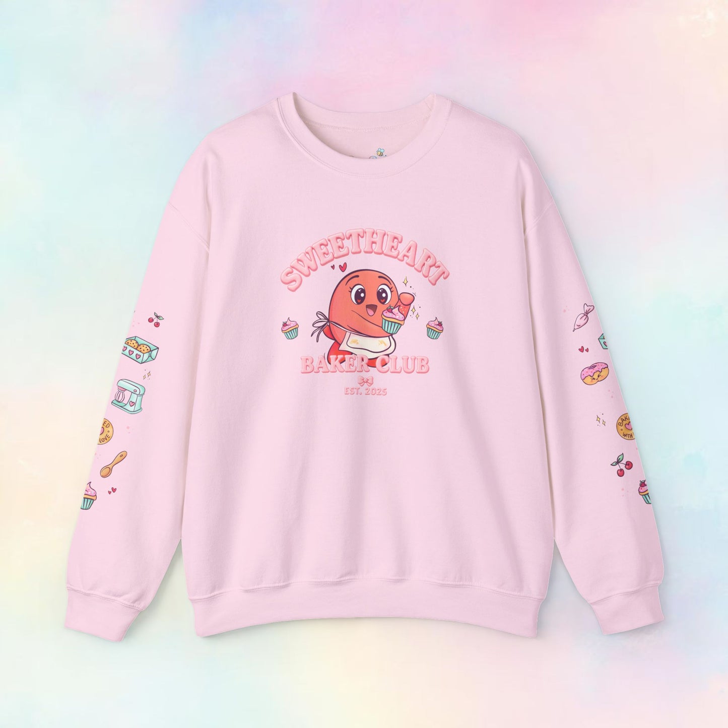 Sweetheart Baker Club Trui – Moji Friend Liefde | Cosy Café Kawaii