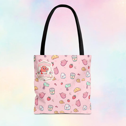 Sweetheart Bakery Doodle Club – Cosy Café Pattern Tote Bag | Moji Friends