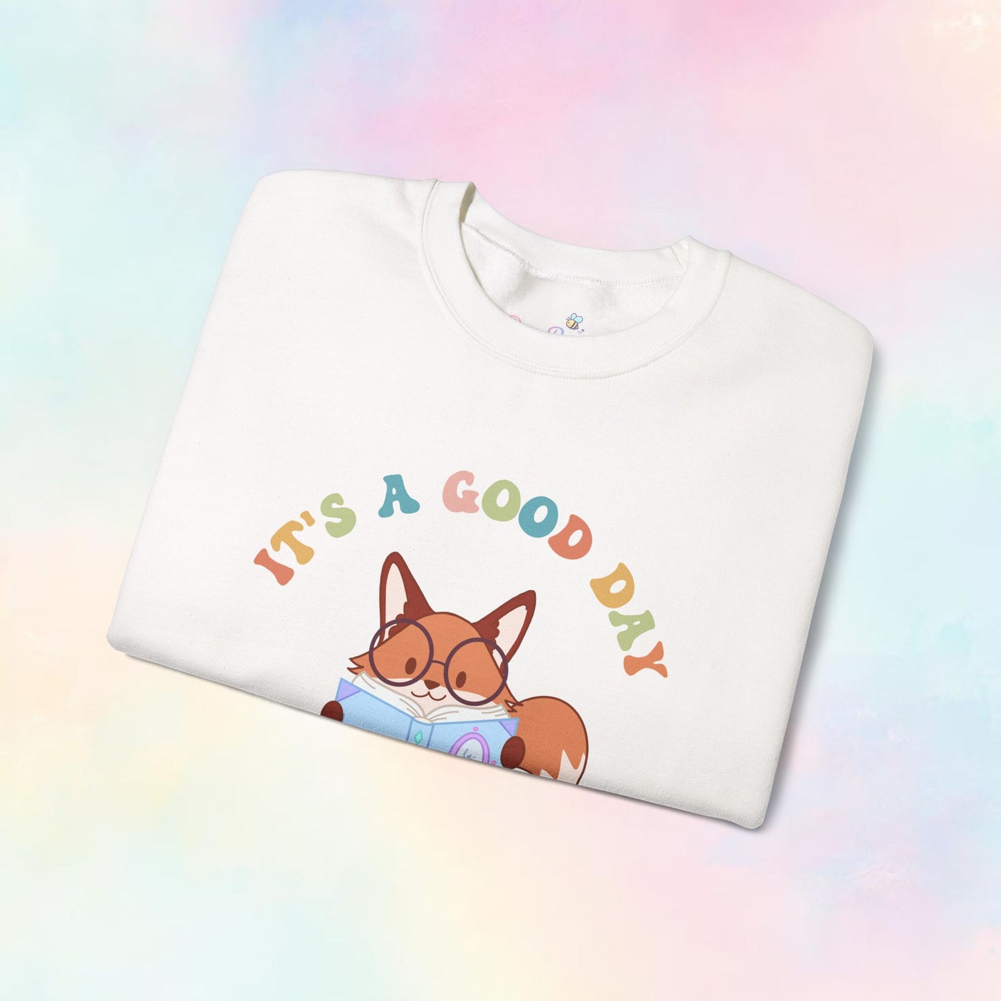 🦊💗 Reading Fox Sweater – “It’s a Good Day to Read a Book”