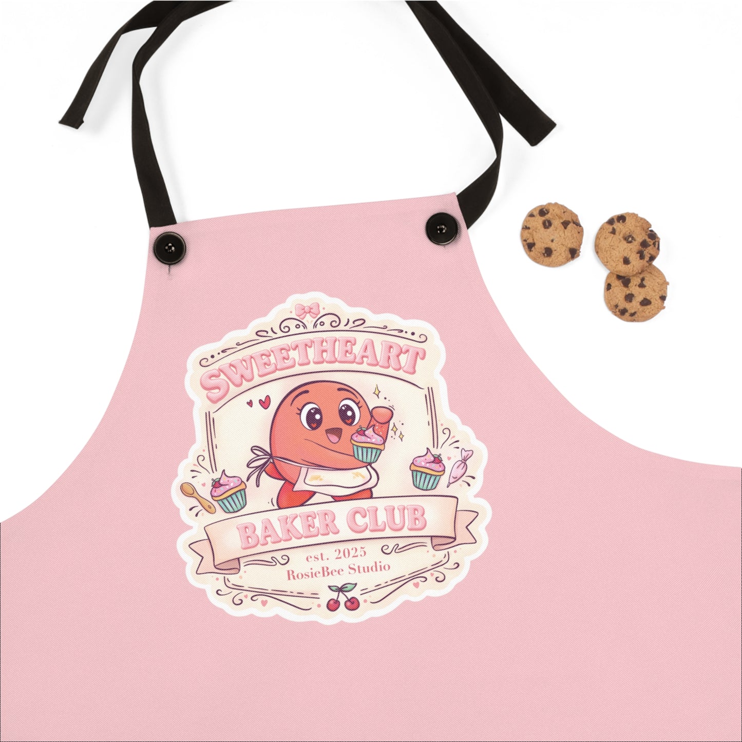 Sweetheart Baker Club Schort – Moji Friends Liefde | Cosy Café Keukenschort