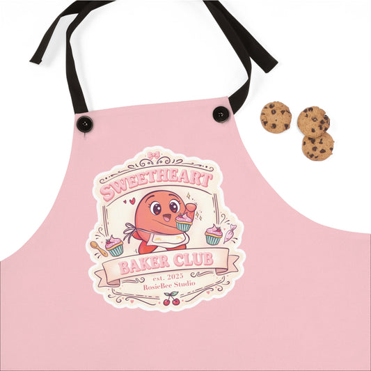 Sweetheart Baker Club Schort – Moji Friends Liefde | Cosy Café Keukenschort