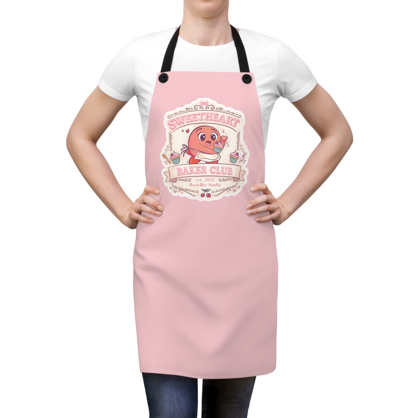 Sweetheart Baker Club Schort – Moji Friends Liefde | Cosy Café Keukenschort