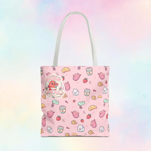 Sweetheart Bakery Doodle Club – Cosy Café Pattern Tote Bag | Moji Friends