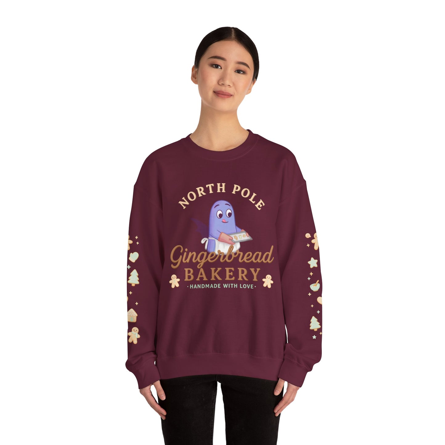 North Pole Gingerbread Bakery – Kawaii Pastel Christmas Sweater