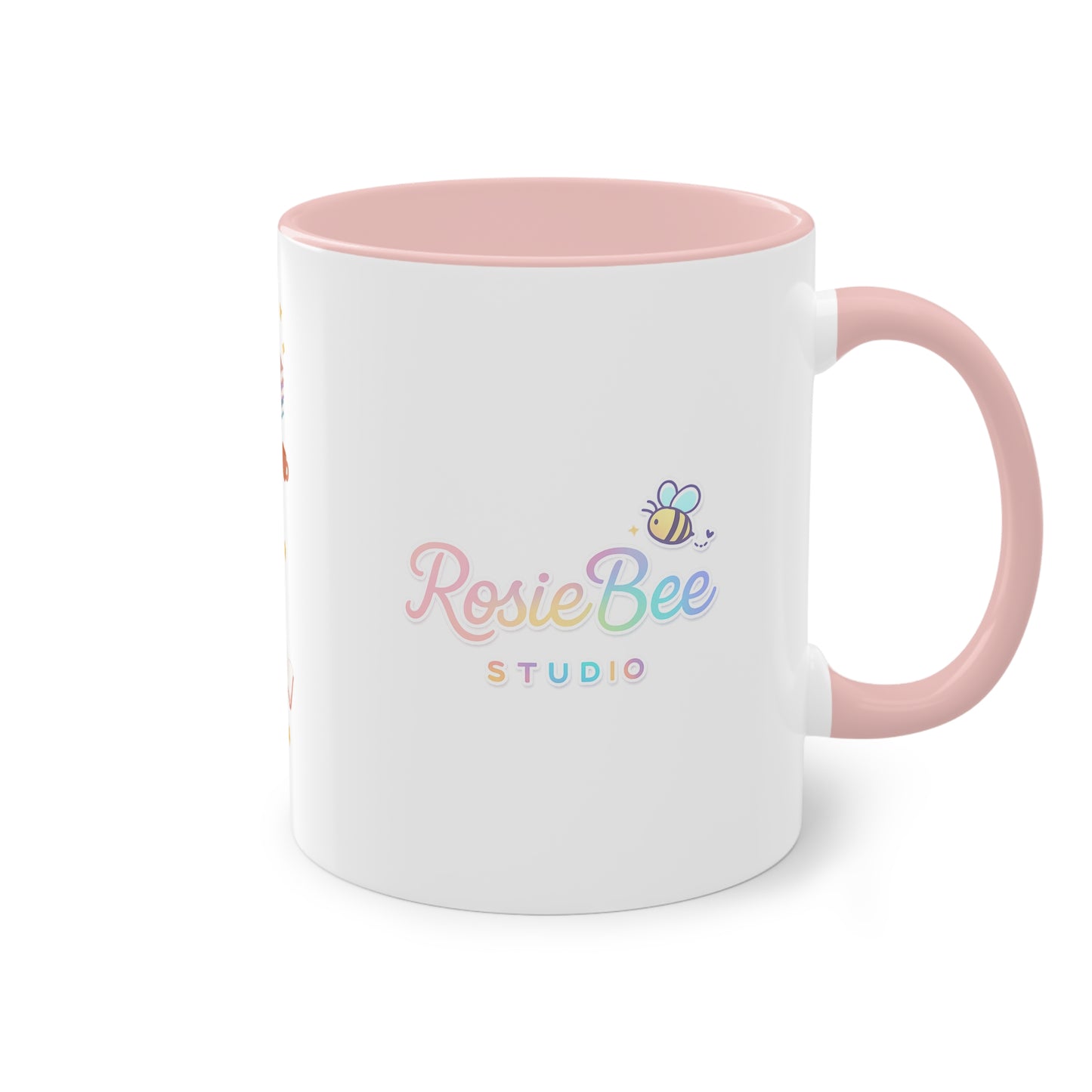 Pastel Vossen Mok – It’s a Good Day to Read a Book | Schattige Two-Tone Roze Koffiemok