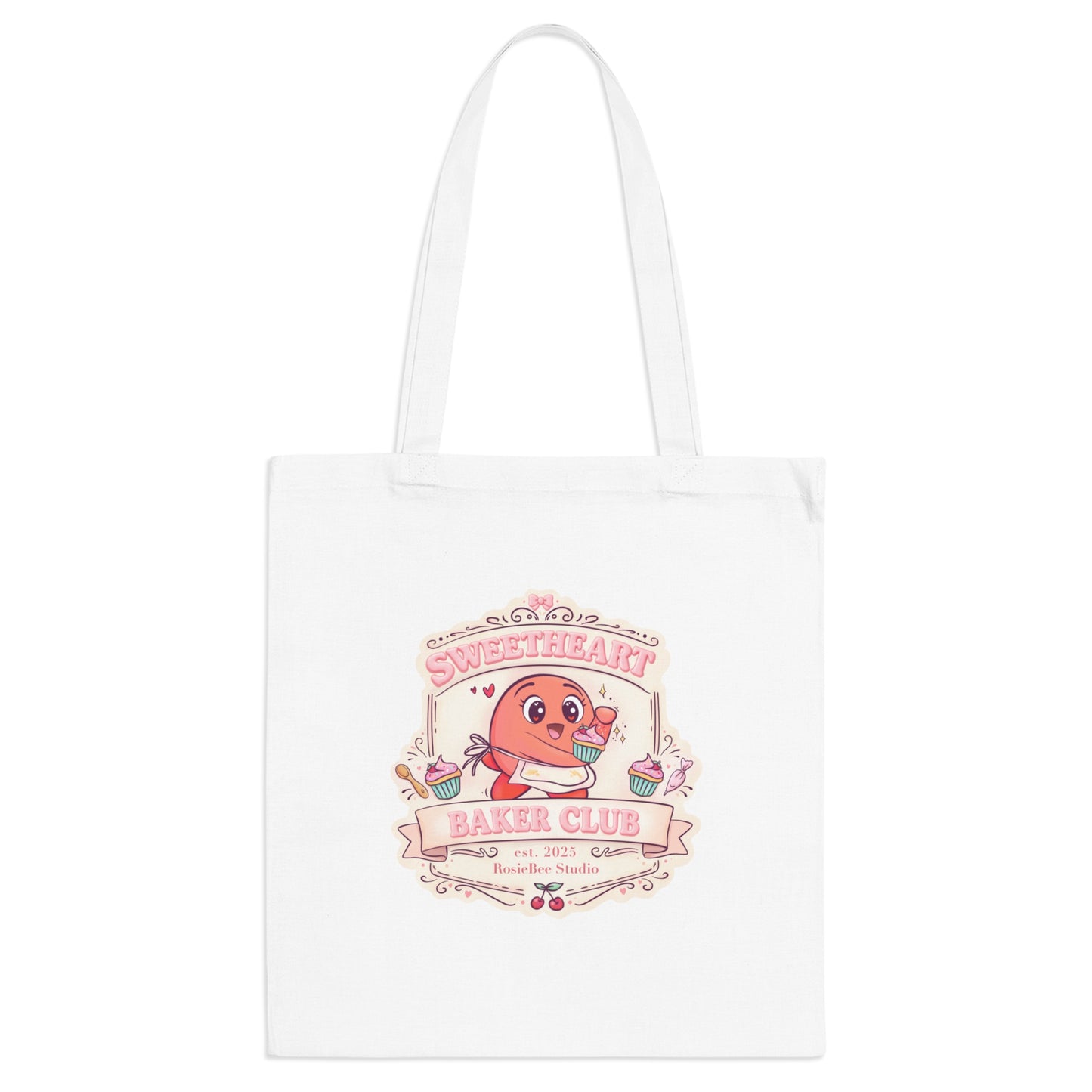 Sweetheart Baker Club Tote Bag – Moji Friends Liefde | Cosy Café Kawaii Tas