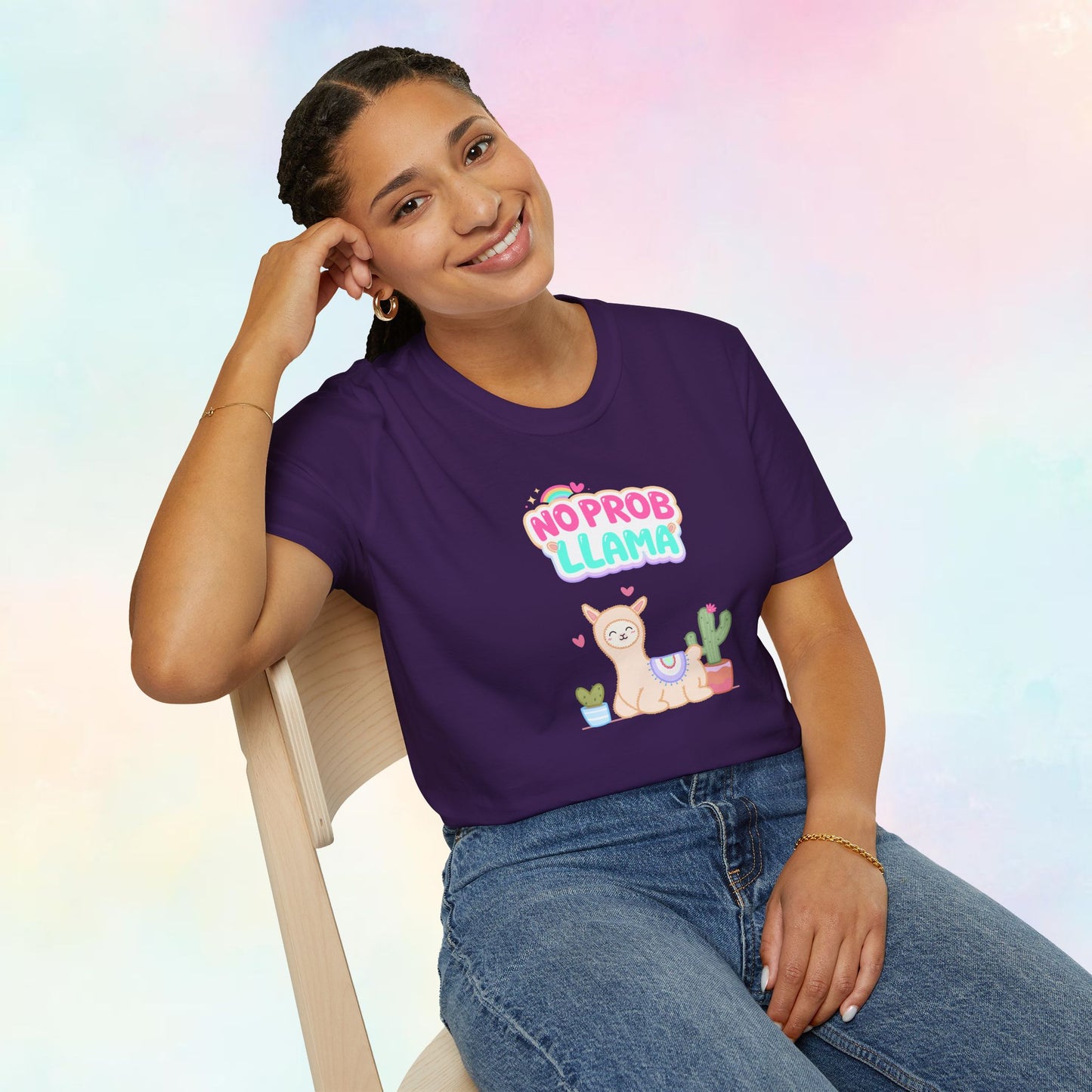 No Probllama – Lama T-shirt