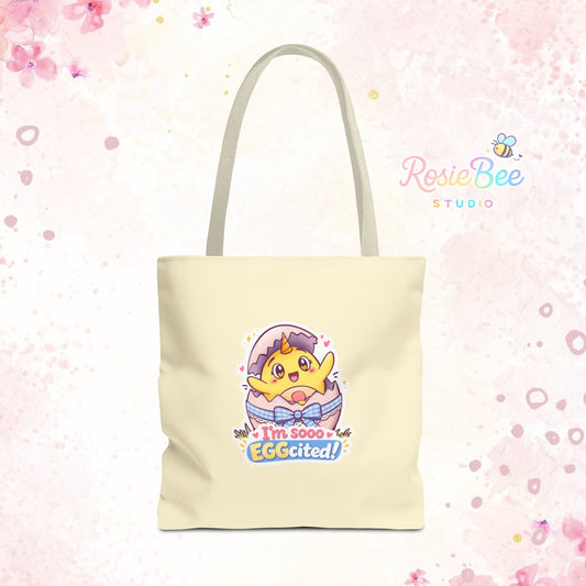 Moji Friend Blijheid Tote Bag – I’m sooo EGGcited!