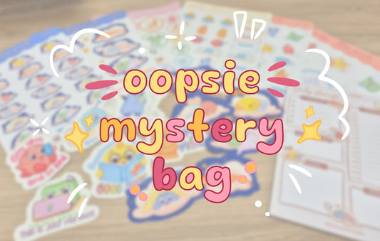 Oopsie! Mystery Bag | Oops stickers B-Grade | Sticker Pack Set | Vinyl stickers | Grab Bag